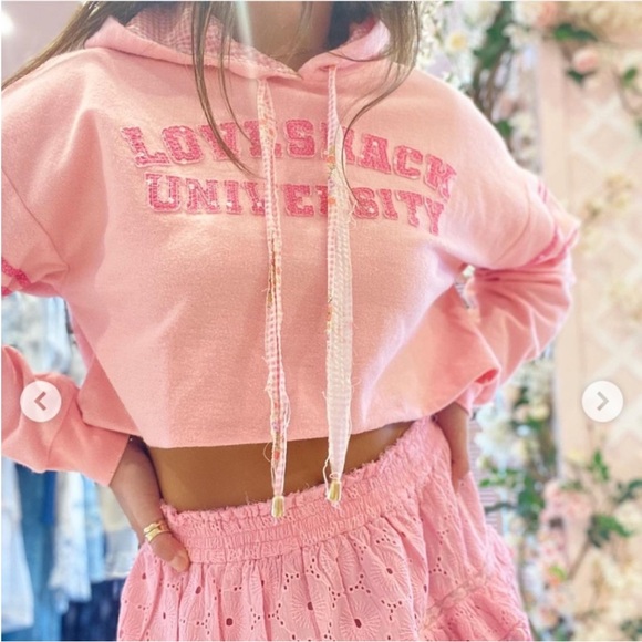 LOVESHACKFANCY Cropped Hoodie - Picture 1 of 1